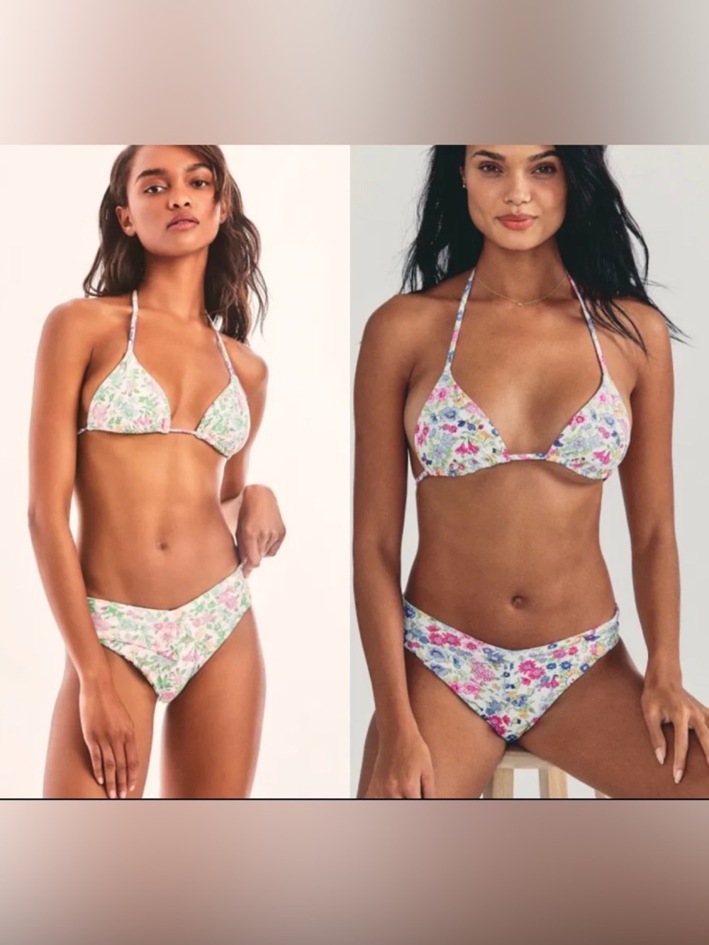 LoveShackFancy x Hurley Reversible Floral Bikini